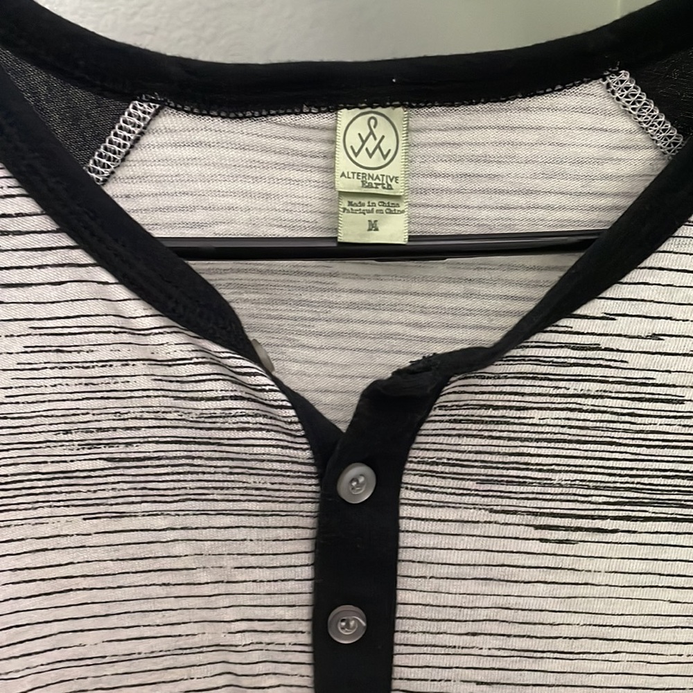 Alternative Earth Raglan Henley Button Down - Picture 2 of 4